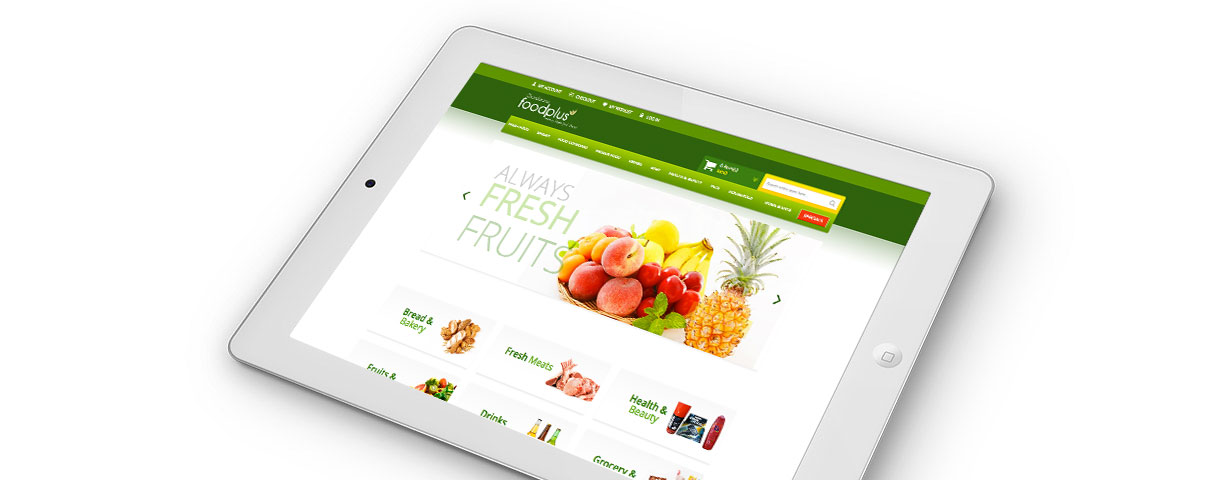 grocery store website design